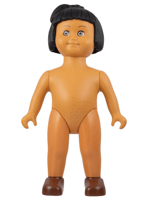 LEGO Duplo Figure Doll Marie Large Reddish Brown Shoes without Clothes (31310pb05) Duplo Minifigure