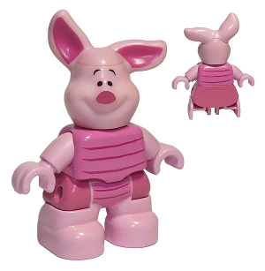 LEGO Duplo Figure Winnie the Pooh Piglet Lego Ville (4609224 / 6023305) (47205pb023) Duplo Minifigure
