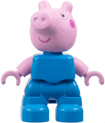 LEGO Duplo Figure Lego Ville George Pig (47205pb115) Duplo Minifigure