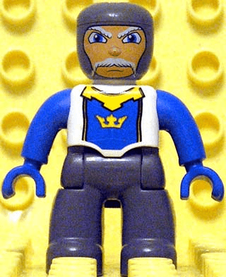 LEGO Duplo Figure Lego Ville Male Castle White Chest (47394pb055) Duplo Minifigure