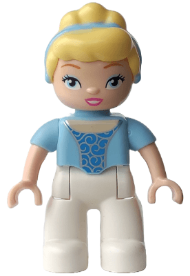 LEGO Duplo Figure Lego Ville Disney Princess Cinderella Bright Light Blue Headband (6044338 / 6 (47394pb149) Duplo Minifigure