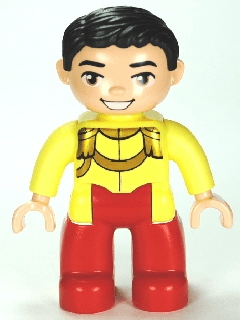 LEGO Duplo Figure Lego Ville Disney Princess Prince Charming Black Hair (47394pb150) Duplo Minifigure