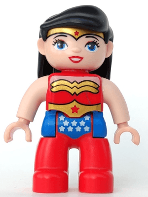 LEGO Duplo Figure Lego Ville Wonder Woman (47394pb212) Duplo Minifigure