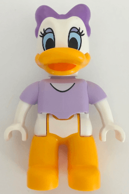 LEGO Duplo Figure Lego Ville Daisy Duck Medium Lavender Bow (6145759 / 6223292) (47394pb236) Duplo Minifigure