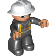 LEGO Duplo Figure Lego Ville Female Firefighter (47394pb238) Duplo Minifigure