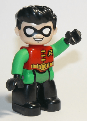 LEGO Duplo Figure Lego Ville Robin (47394pb285) Duplo Minifigure
