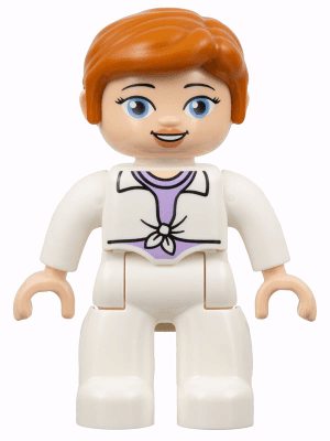 LEGO Duplo Figure Lego Ville Female Dark Orange Hair (Jurassic World Claire Dearing) (47394pb335) Duplo Minifigure