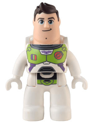 LEGO Duplo Figure Lego Ville Male Buzz Lightyear with Dark Brown Hair (47394pb336) Duplo Minifigure