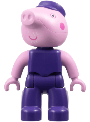 LEGO Duplo Figure Lego Ville Grandpa Pig (47394pb360) Duplo Minifigure