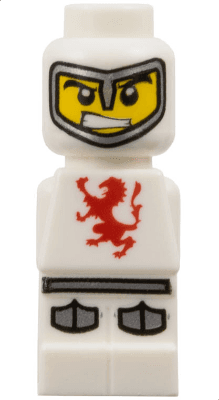 LEGO Microfigure Lava Dragon Knight White (85863pb002) City Minifigure