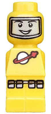 LEGO Microfigure Lunar Command Yellow (85863pb012) City Minifigure