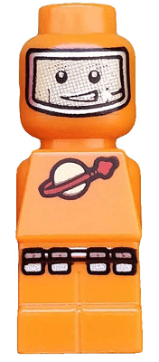 LEGO Microfigure Lunar Command Orange (85863pb013) City Minifigure