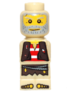 LEGO Microfigure Pirate Plank Pirate Tan (85863pb022) City Minifigure
