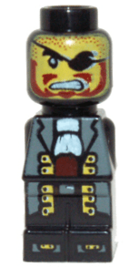 LEGO Microfigure Pirate Plank Pirate Captain (85863pb023) City Minifigure