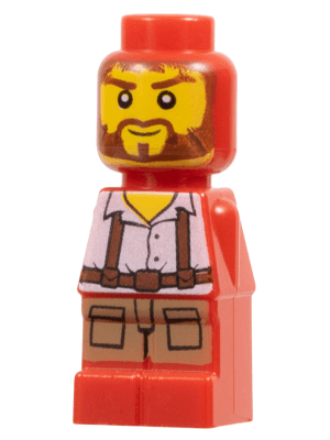 LEGO Microfigure Ramses Return Adventurer Red (85863pb047) City Minifigure