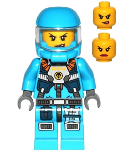 LEGO Alien Defense Unit Soldier 5 Female (ac013) Space Minifigure