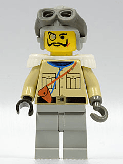 Lord Sam Sinister / Baron von Barron - Tan Shirt, Light Gray Legs, Light Gray Aviator Cap, Dark Gray Goggles, White Epaulettes