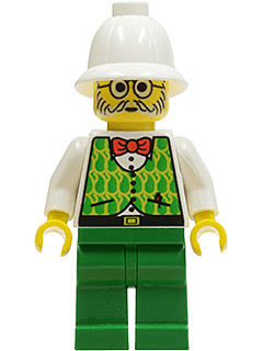 Dr. Kilroy / Dr. Charles Lightning - Green and Lime Vest, Green Legs, White Pith Helmet