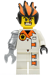 LEGO Dr. Inferno (Pearl Light Gray Claw) (agt013) minifigure