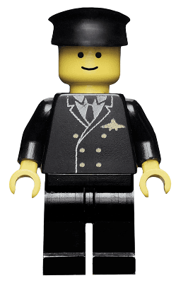 Airport - Pilot, Black Legs, Black Hat