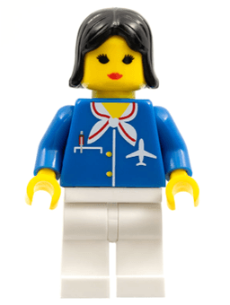 Airport - Blue with Scarf, Black Female Hair (Undetermined Type)