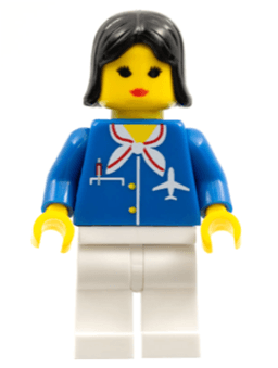 Airport - Blue with Scarf, Black Female Hair (Reissue)