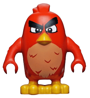 LEGO Red Annoyed Left Eyebrow Raised (ang005) Angry Birds Minifigure
