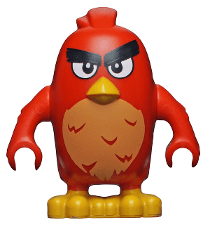 LEGO Red Left Eyebrow Raised (ang008) Angry Birds Minifigure