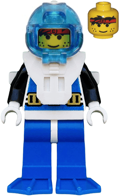 LEGO Aquanaut 1 with Blue Flippers (aqu001a) LEGO Minifigure