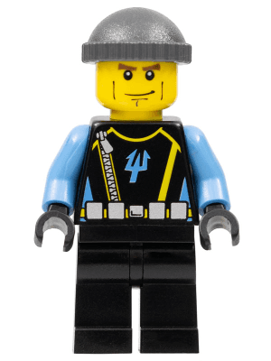 LEGO Aquaraider Diver 4 (aqu018) LEGO Minifigure