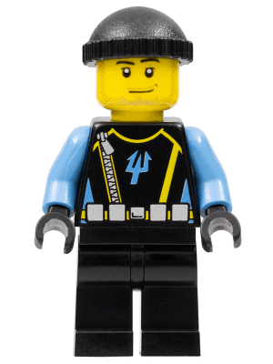 LEGO Aquaraider Diver 5 (aqu019) LEGO Minifigure
