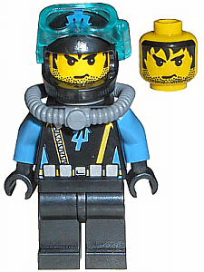 LEGO Aquaraider Diver 8 (aqu022) minifigure