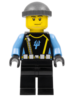 LEGO Aquaraider Diver 5 (aqu024) minifigure