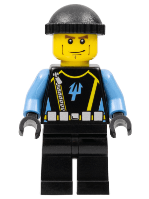 LEGO Aquaraider Diver 4 (aqu027) LEGO Minifigure