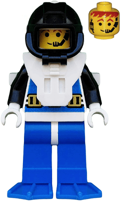 LEGO Aquanaut 3 with Blue Flippers (aqu029) LEGO Minifigure