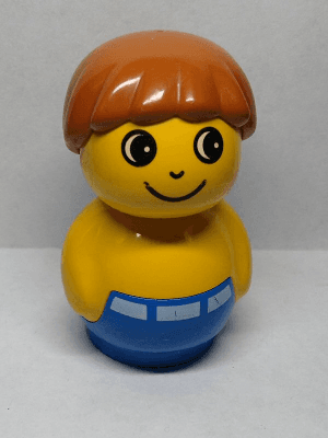 LEGO Primo Figure Boy with Blue Base Yellow Top Dark Orange Hair (baby017) LEGO Minifigure