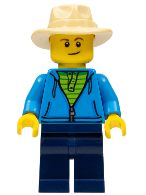 LEGO Fisherman Dark Azure Jacket (bdp039) Icons Minifigure