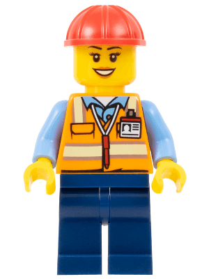 LEGO Construction Worker (bdp062) Icons Minifigure