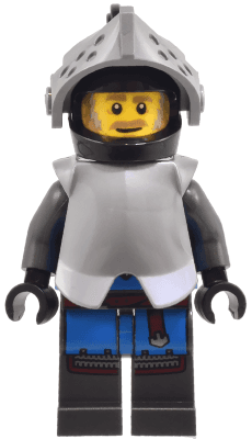 Black Falcon - Male, Pearl Dark Gray Detailed Legs, Helmet with Pointed Visor, Armor