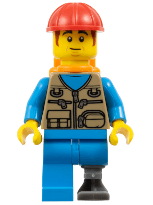 LEGO Train Worker (bdp122) Icons Minifigure