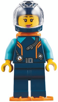 LEGO Harbormaster's Office Diver (bdp151) Icons Minifigure