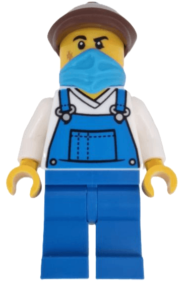 LEGO Wild West Train Stable Hand (bdp196) Icons Minifigure