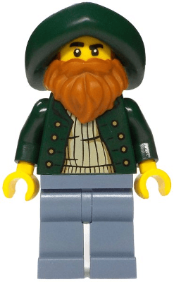 LEGO Merchant Boat Captain (bdp207) Icons Minifigure