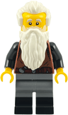 Wolfpack - Male, Dark Bluish Gray Legs with Black Boots, White Beard and Hair