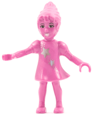 Belville Fairy (Millimy) - Dark Pink with Stars Pattern (4119535)
