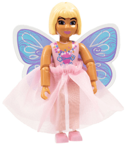 Belville Female, Child Girl (Cherrie Blossom) - Pink Top with Flowers Pattern, Very Light Orange Hair, Pink Shoes, Skirt with Wings