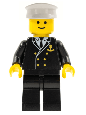 Boat Admiral with Gold Anchor Pattern