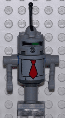 Robot Customer with Stickers