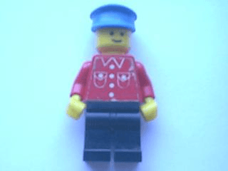 LEGO Shirt with 4 Buttons (sticker) (but033) Town / City Minifigure