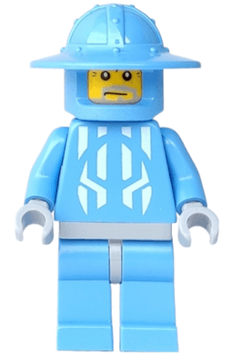 Knights Kingdom II - Jayko Printed Torso, Broad Brim Helmet, Elderly Face (Chess Pawn)